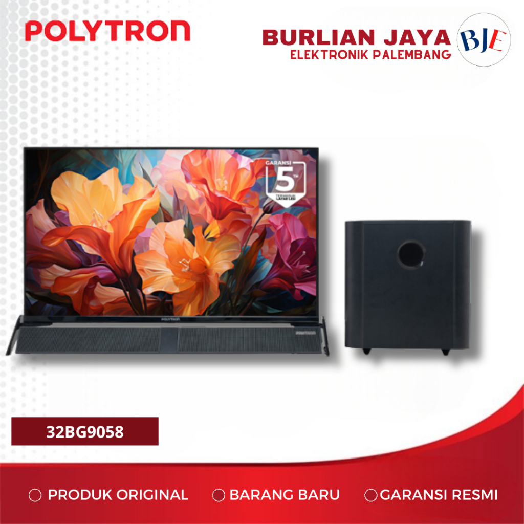 TV 32 INCH POLYTRON 32BG9058 SMART TV ANDROID TV LED TV 32" PALEMBANG
