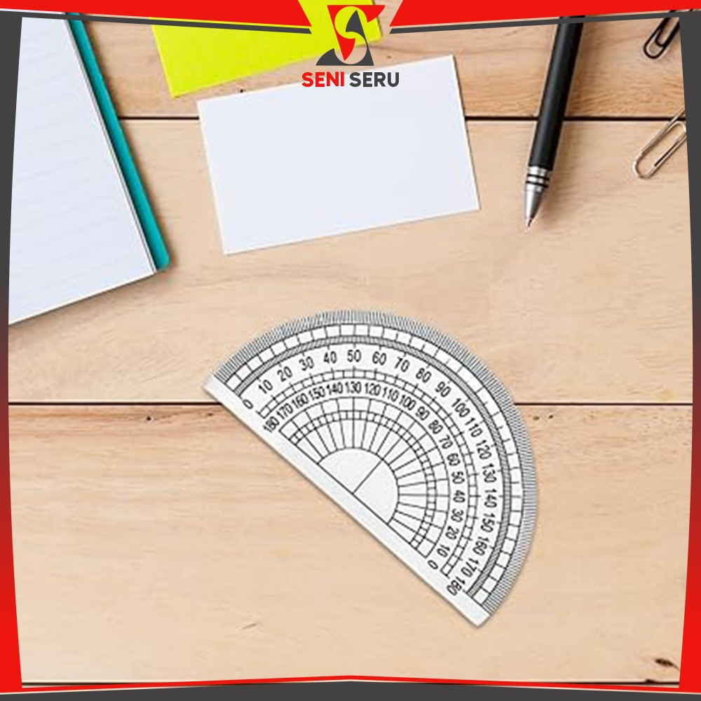 

Penggaris Busur 180 Derajat Plastik Perlengkapan Sekolah / Plastic Protractor Half Circle Ruler Serbaguna Seni Seru A108