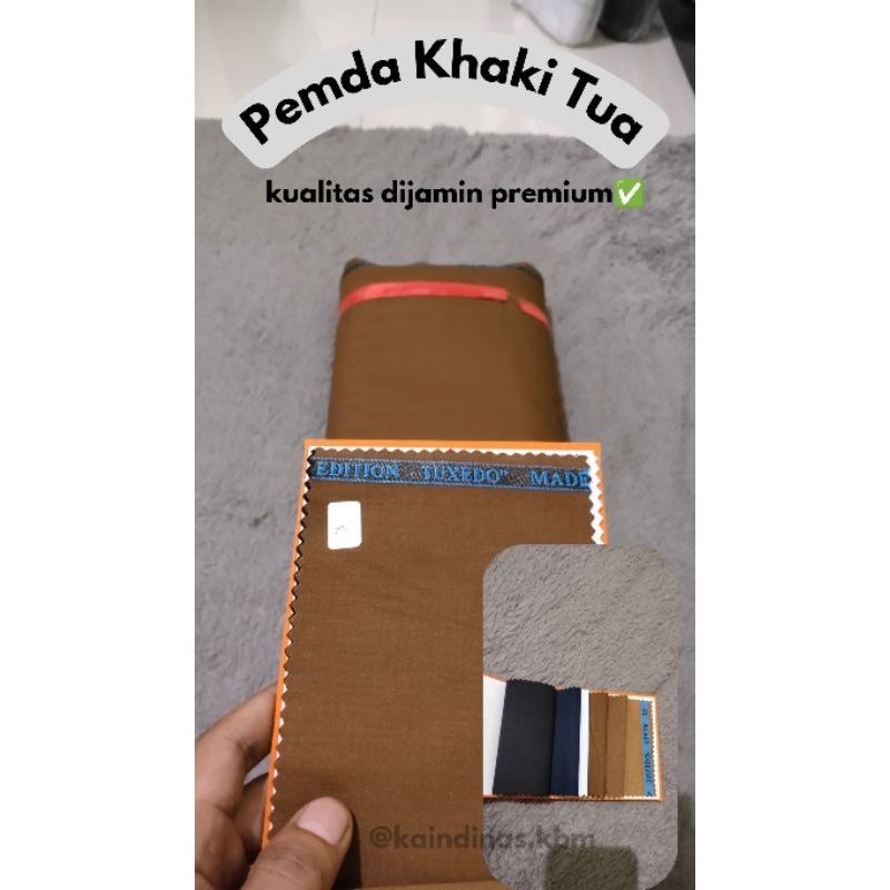 KAIN DINAS PEMDA KHAKI/KHEKI TUA PNS/PDH/GURU/JAKSA