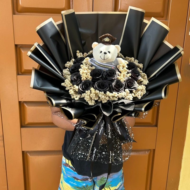 buket boneka polisi gift pelantikan polisi