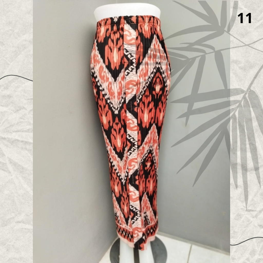 ROK PLISKET MOTIF BATIK PANJANG SPAN ROK WIRU KONDANGAN INSTAN TERLARIS Premium PANJANG Tebal ROK KO