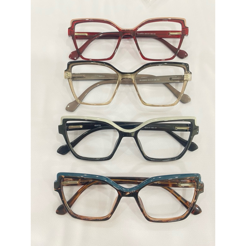 frame kotak semi cat eye