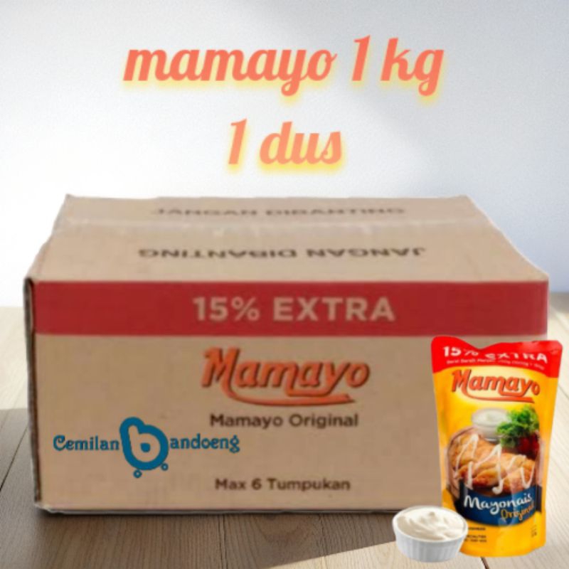 

mayonaise mamayo 1 kg kemasan dus isi 12 pcs