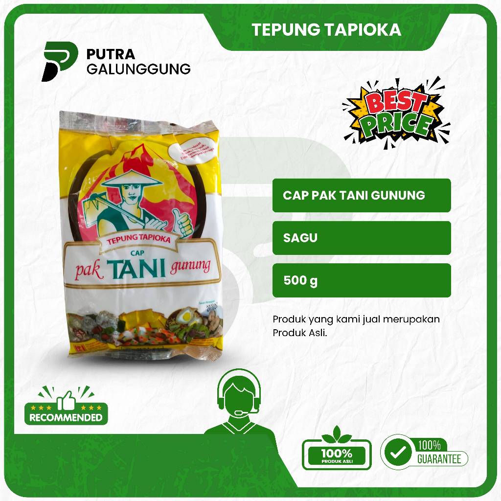 

Tepung Tapioka Cap Pak Tani Gunung 500g Murah