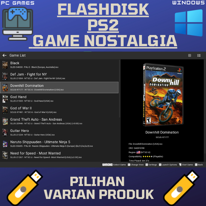 Game PS 2 Untuk PC / Laptop - Plug and Play - Game PS2 Untuk Laptop Dan PC