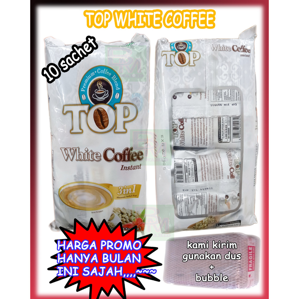 

Kopi Top White Coffee Satu Renceng Isi 10