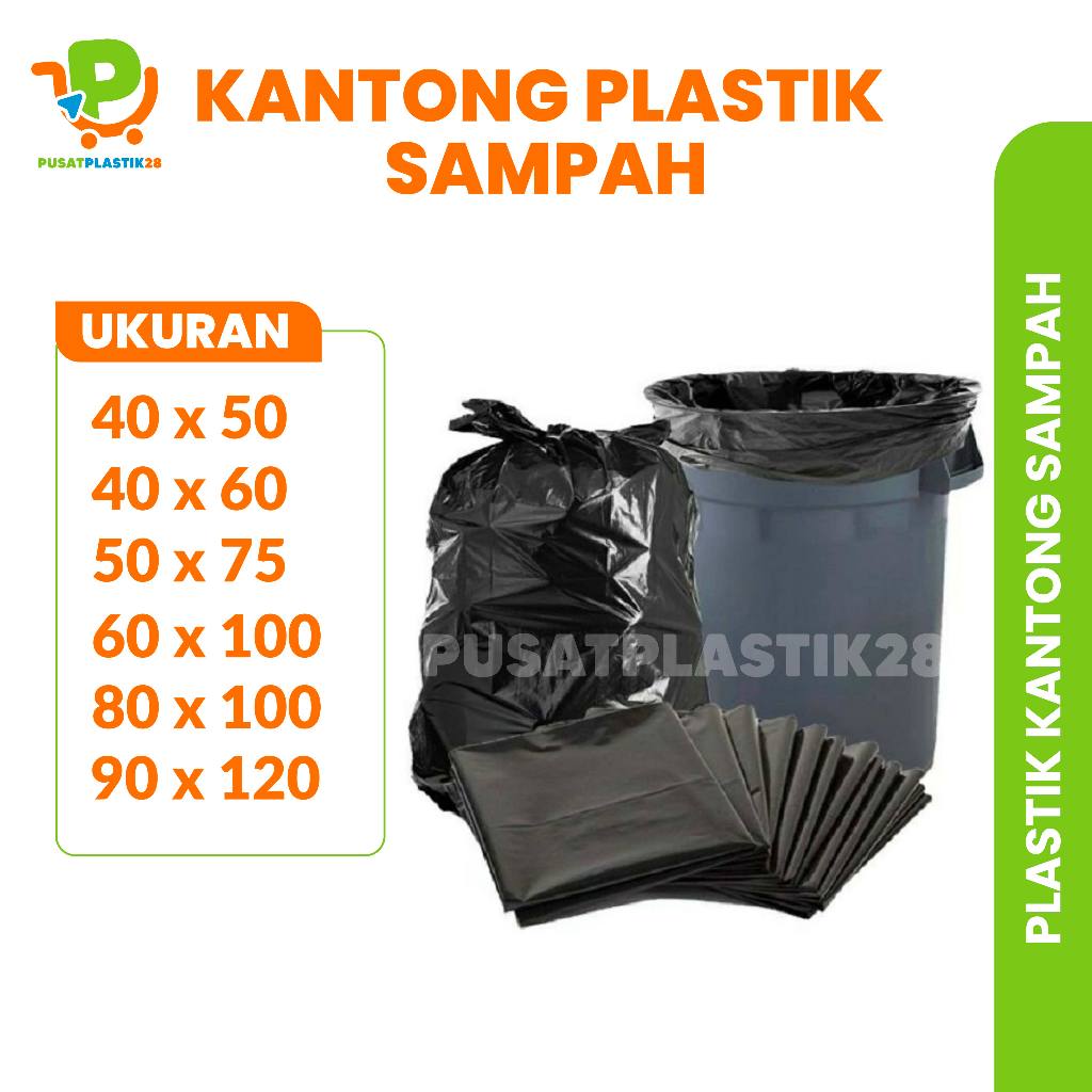 KANTONG SAMPAH PLASTIK SAMPAH HITAM BESAR PLASTIK SAMPAH RUMAH