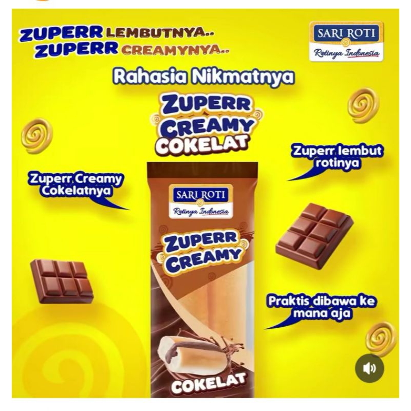 

Roti Krim / Zuperr Cream Cokelat