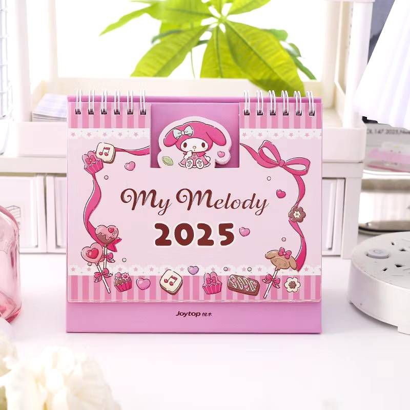 

Kalender Sanrio/ Calender 2025 Melody Kuromi Cinnamoroll/ Kalender Meja Belajar Kantor/ Kalender Duduk Lucu Cute