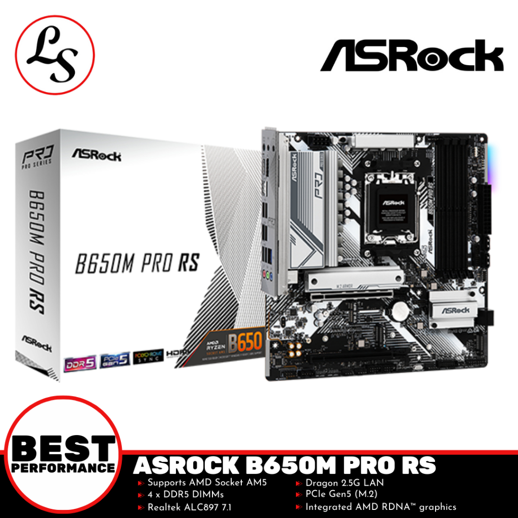 ASROCK MOTHERBOARD B650M Pro RS
