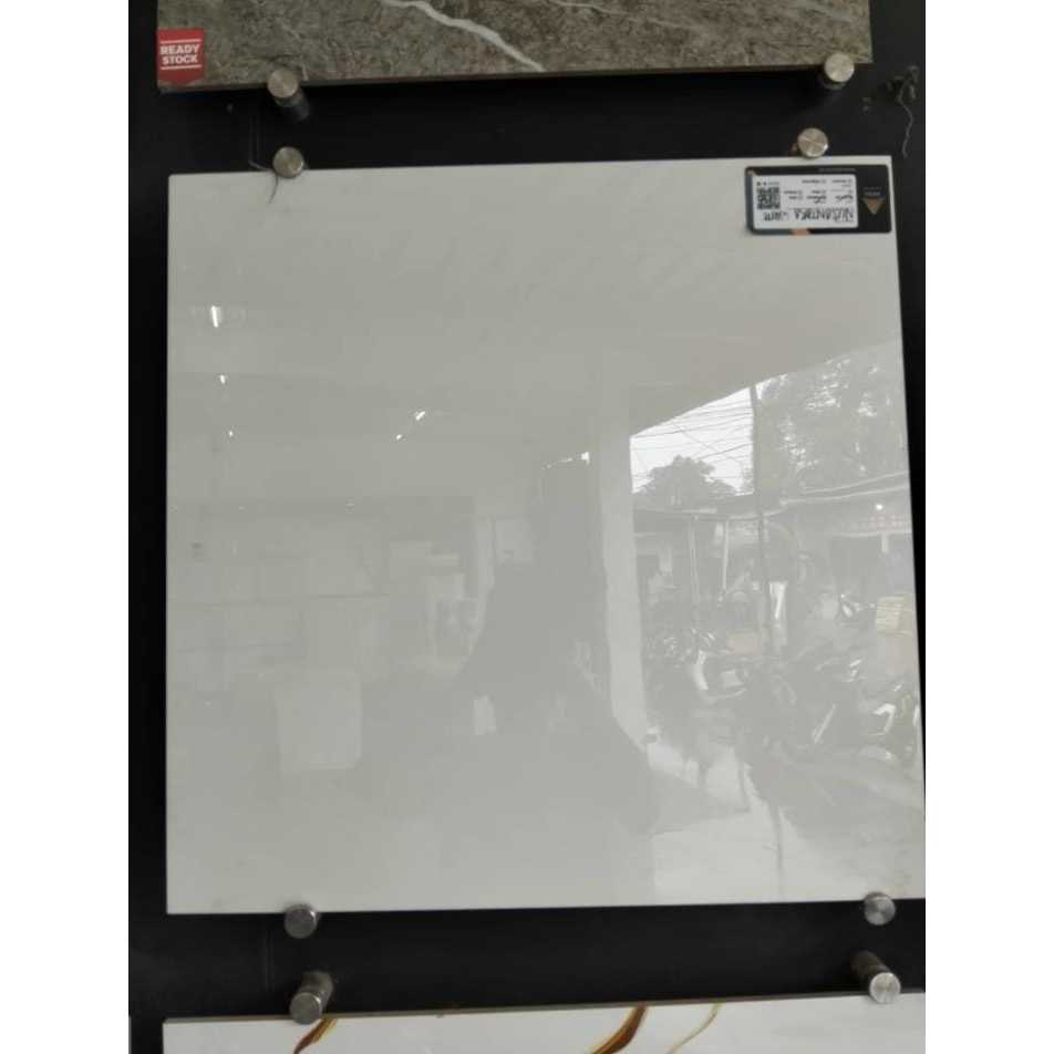 GRANIT LANTAI PUTIH POLOS UKURAN 60X60 | ARNA NUSANTARA WHITE 60X60 | GRANIT LANTAI MINIMALIS