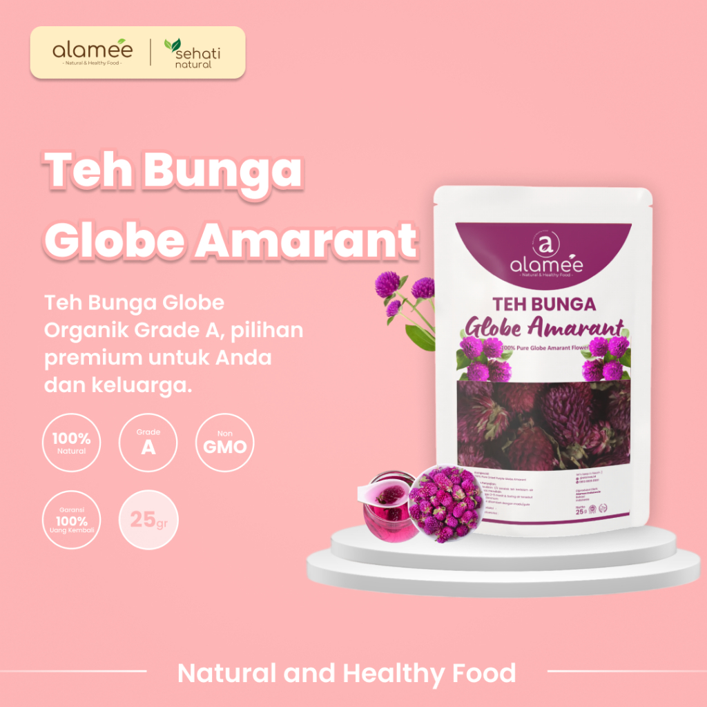 

Teh Bunga Mawar Rose Flower Kemasan Toples Flower Tea Organik Kering Dried Alami 25gr