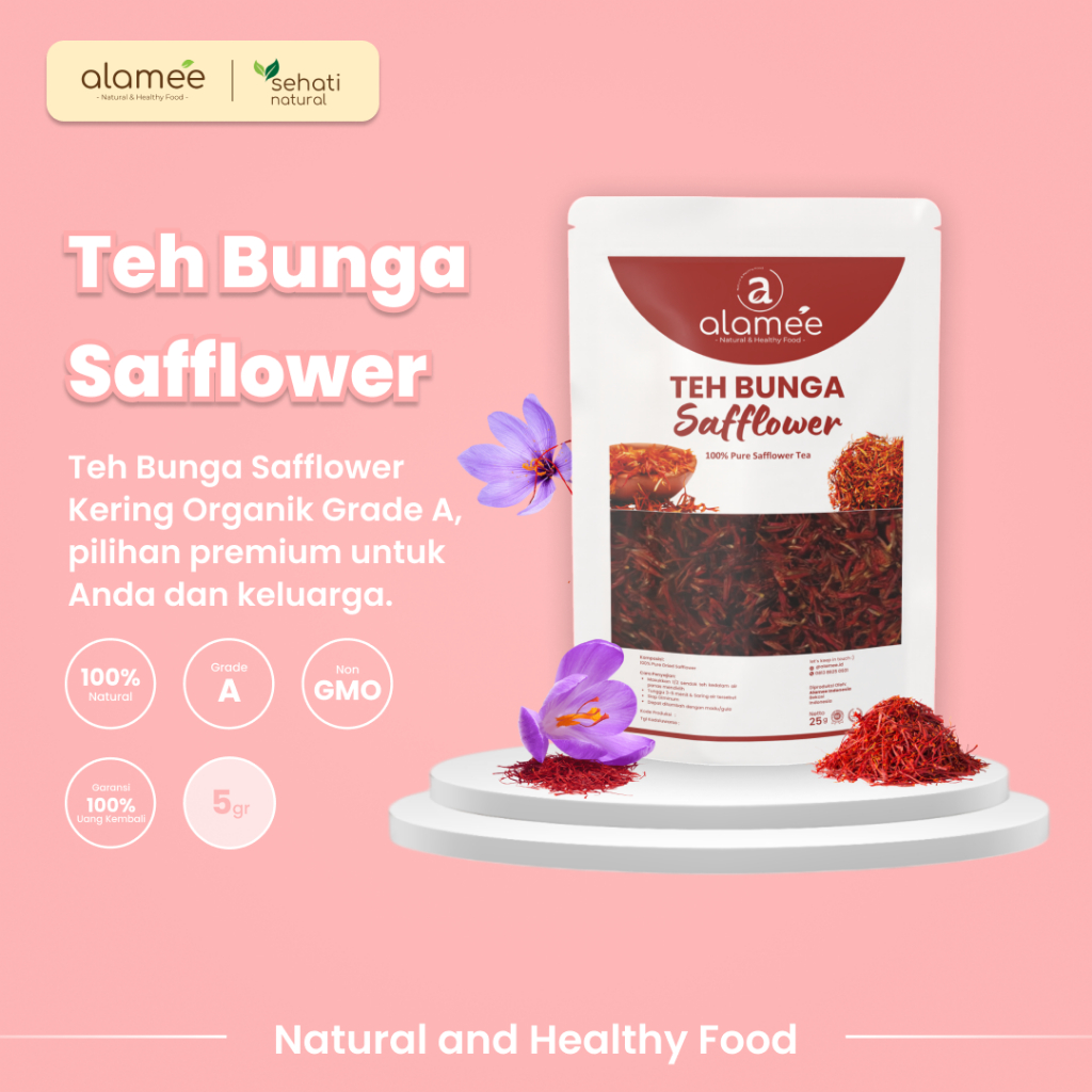 

Teh Bunga Safflower Herbal Tea Original Organik 5gr Alami Siap Seduh Minum Minuman Sehat Organic