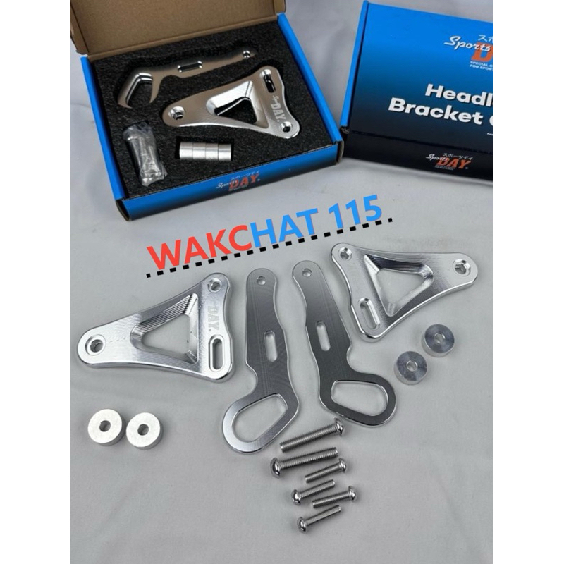 Kupingan Breket Pangkon Lampu Depan Ninja SS R Bpro CNC