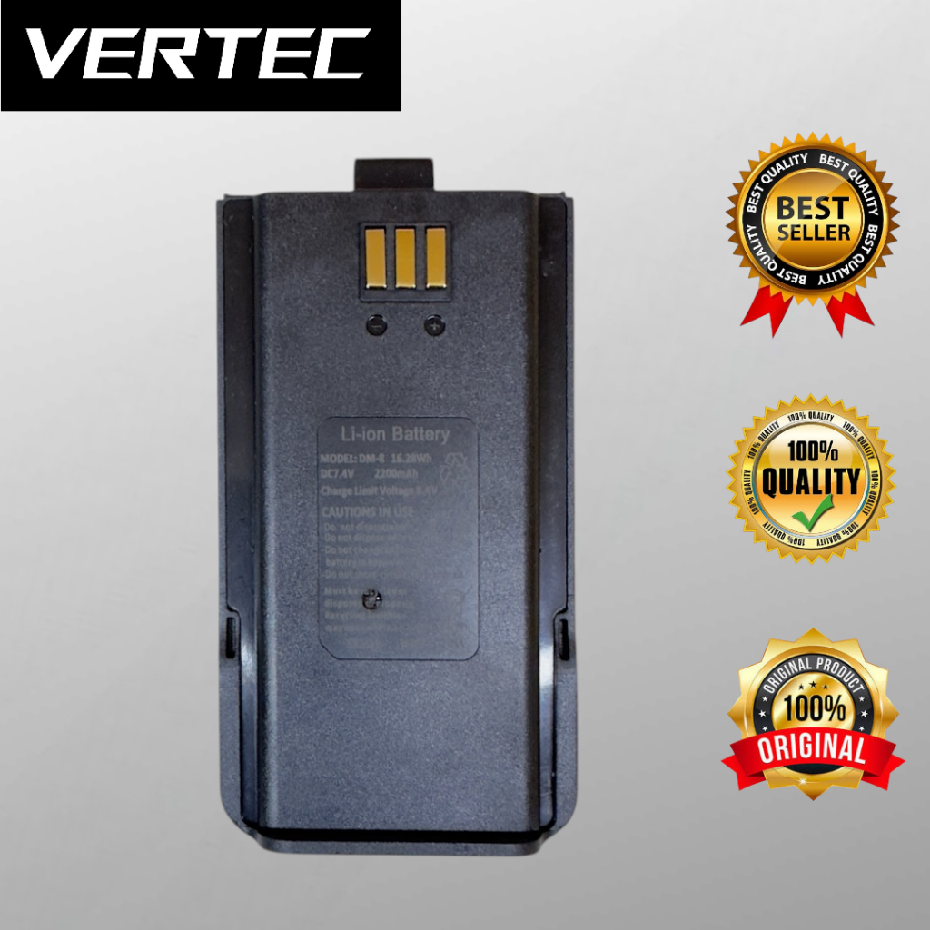 Baterai HT Baofeng BF-H6 Original Asli Battery Li-ion BFH6 DM1801 DM-1801 DR-1801UV DR1801UV Pofung