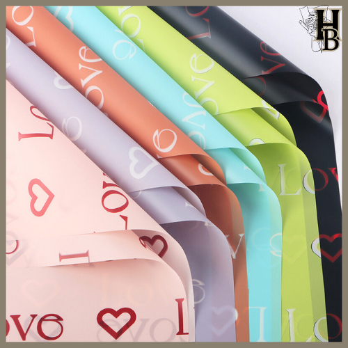 

20 LEMBAR Flower Wrapping Paper Varian LOVE Kertas Buket Bunga Cellophane Florist Kertas Kado 6172