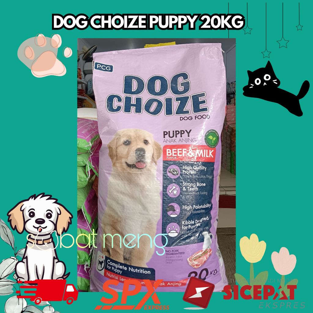 DOG CHOIZE PUPPY BEEF 20KG | DOG CHOIZE PUPPY MAKANAN ANJING