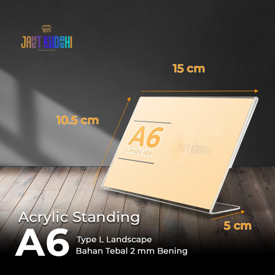 

Akrilik A6L Landscape No Meja / Akrlik A6L Landscape Clear / Akrilik A6L Landscape / Akrilik A6L Menu