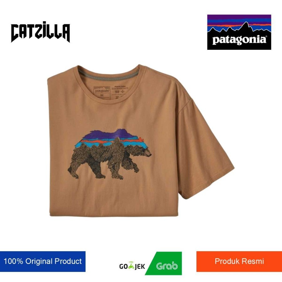 Kaos Original PTGNA Back For Good Organic T-Shirt Bear - Dark Camel
