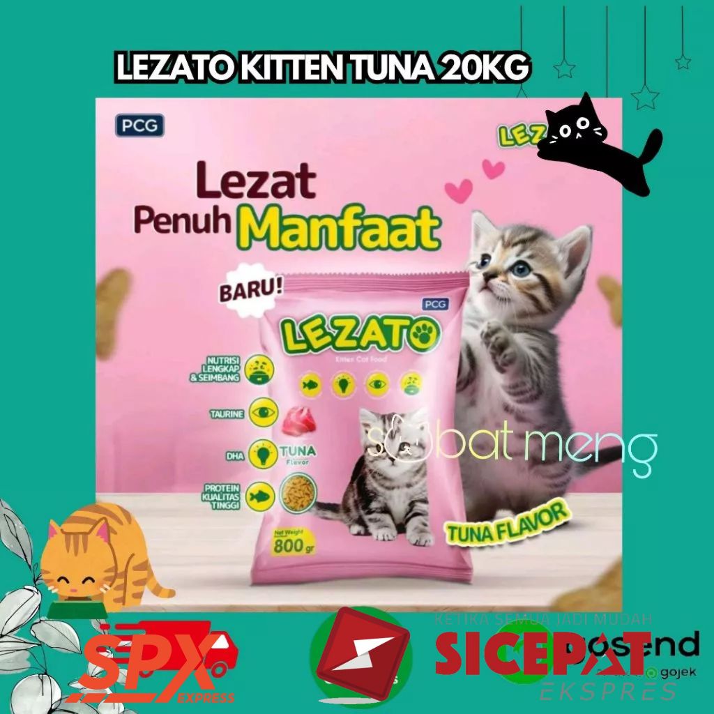 LEZATO KITTEN 20KG | MAKANAN KUCING LEZATO KITTEN