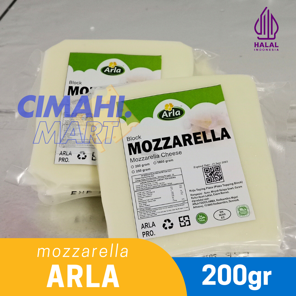 

Arla Mozarella Cheese 200gr - Keju Mozzarella Arla exp terbaru import fresh