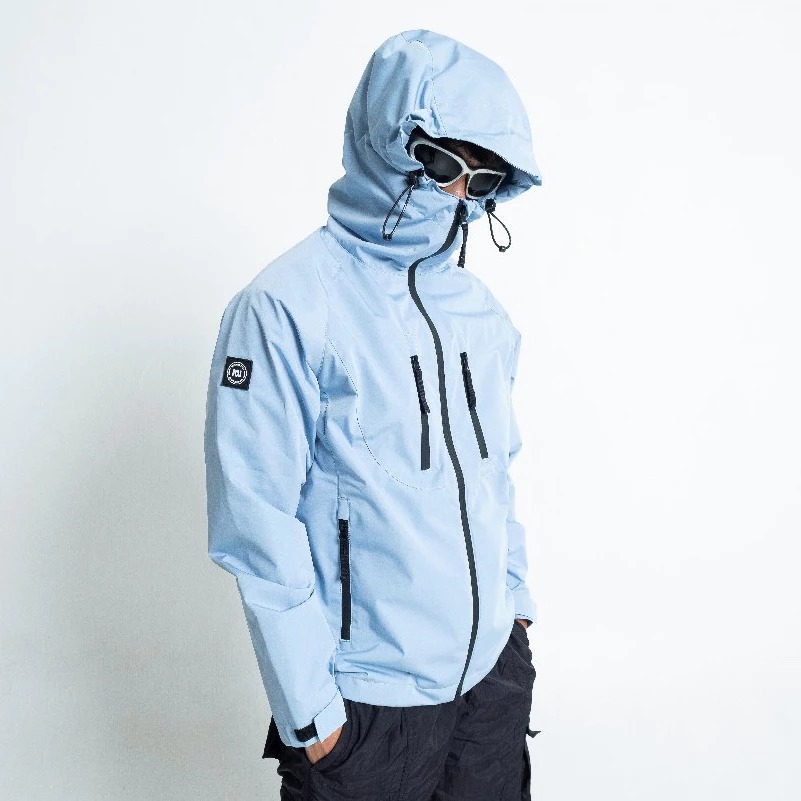 Troublemaker - Jaket Hurricane Ice Blue- Jaket Outdoor Waterproof - Casual Outfit - Jacket Gorpcore