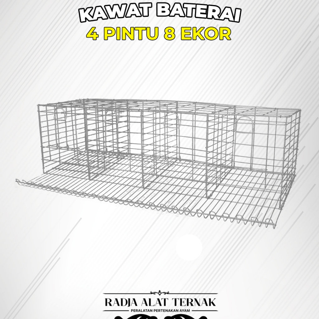 Kandang Ayam Petelur Galvanis Kawat Baterai Layer Cages 4 / 6 / 9 Pintu Isi 6 / 8 / 9 / 12 ekor