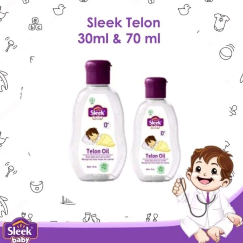 telon sleek / minyak telon sleek 30ml & 70ml
