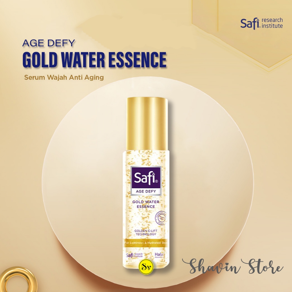 Safi Age Defy Gold Water Essence Serum Wajah Awet Muda Skincare Anti Aging
