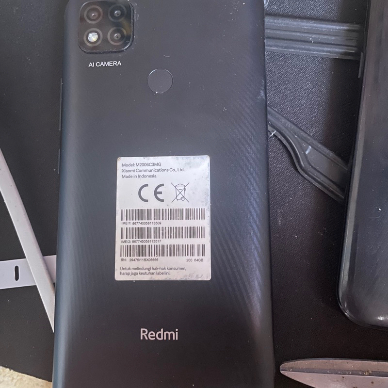 redmi 9c ram 4gb batangan masih original
