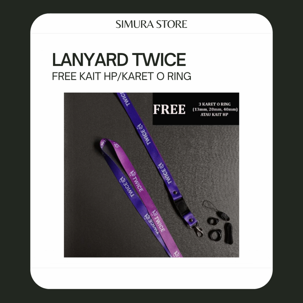 

Gantungan HP - Tali Gantungan HP/Dompet/ID Card Lanyard Twice
