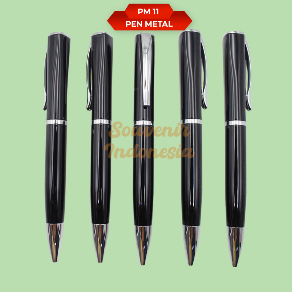 

Pen Metal Pulpen Stainless Bisa Custom Logo/Nama PM 11