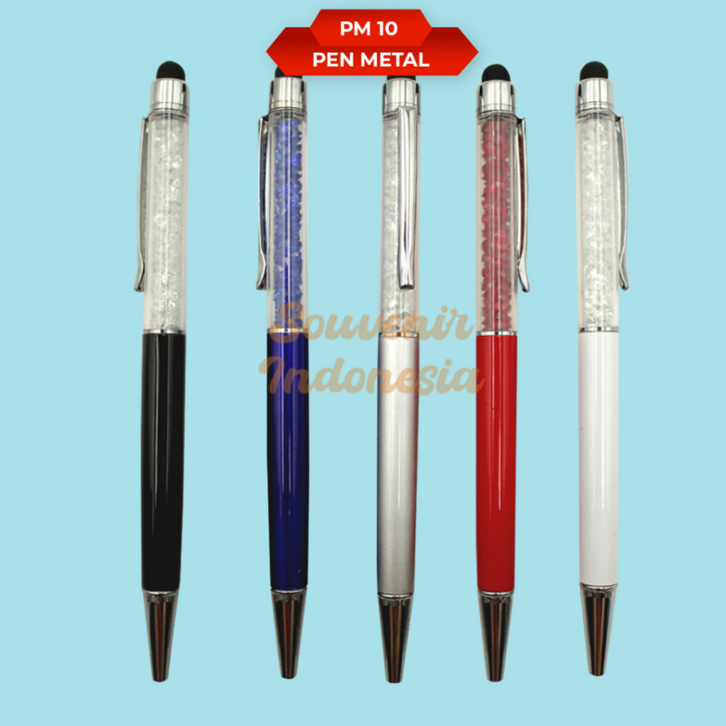 

Pen Metal Stylus Touch Screen Pulpen Stainless Bisa Custom Logo/Nama PM 10 S