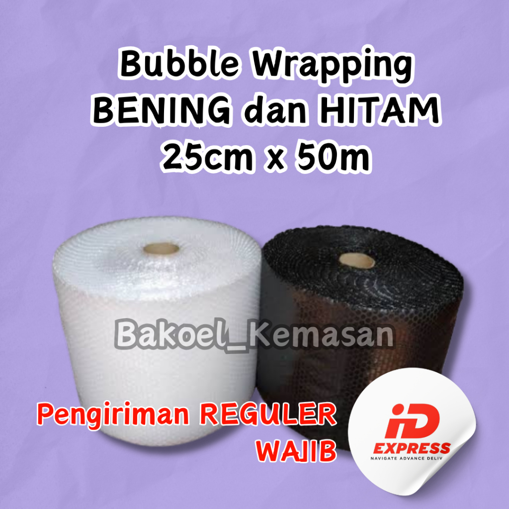 

Bubble Wrapping / Bubble Wrap / Plastik Gelembung / Plastik Bubble 25cm x 50m