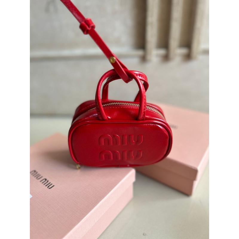 GANTUNGAN TAS MIU MIU AKSESORIS TAS WANITA IMPORT PREMIUM AAA QUALITY FREE BOX