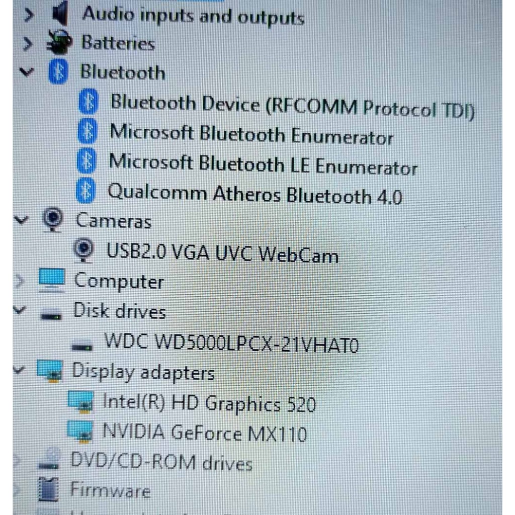 Laptop Asus, Core I3 Gen 6, Dual VGA Render, Bluetooth