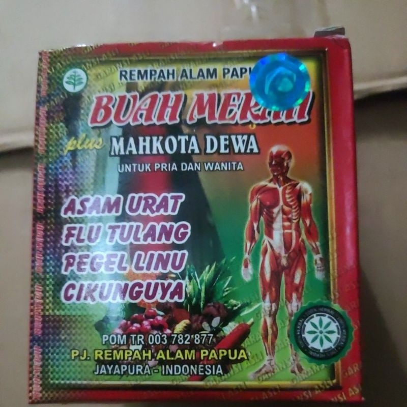 Rempah alam Papua Buah merah Mahkota Dewa original