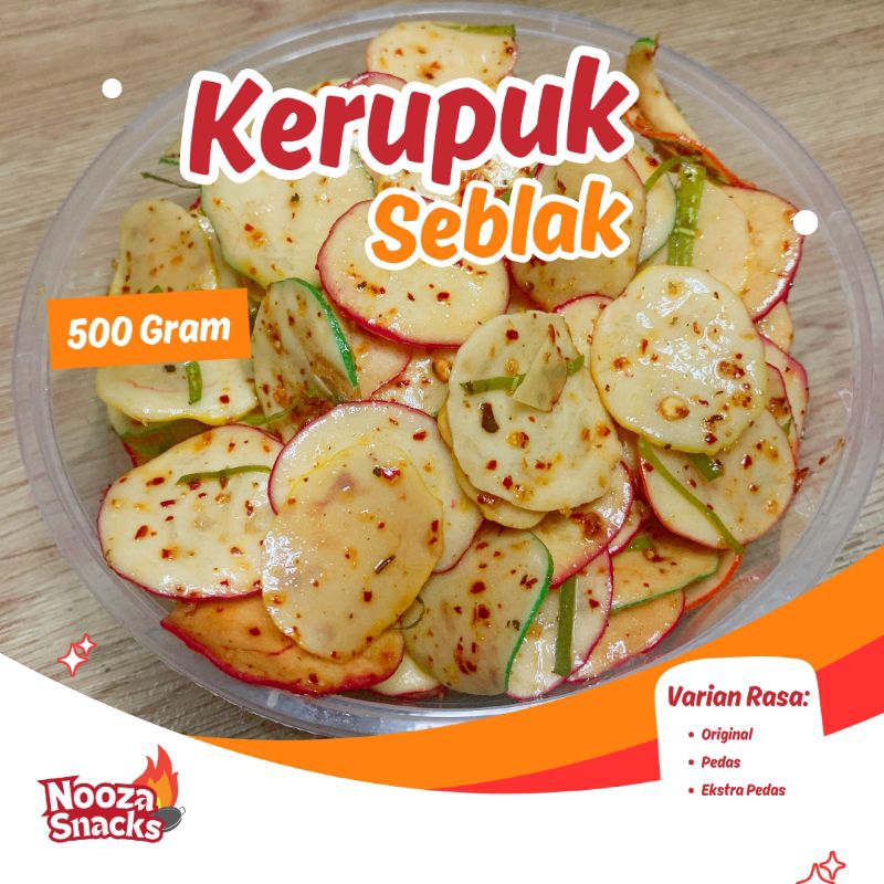 

KERUPUK SEBLAK 500 Gram 1/2 Kg By Nooza Snacks