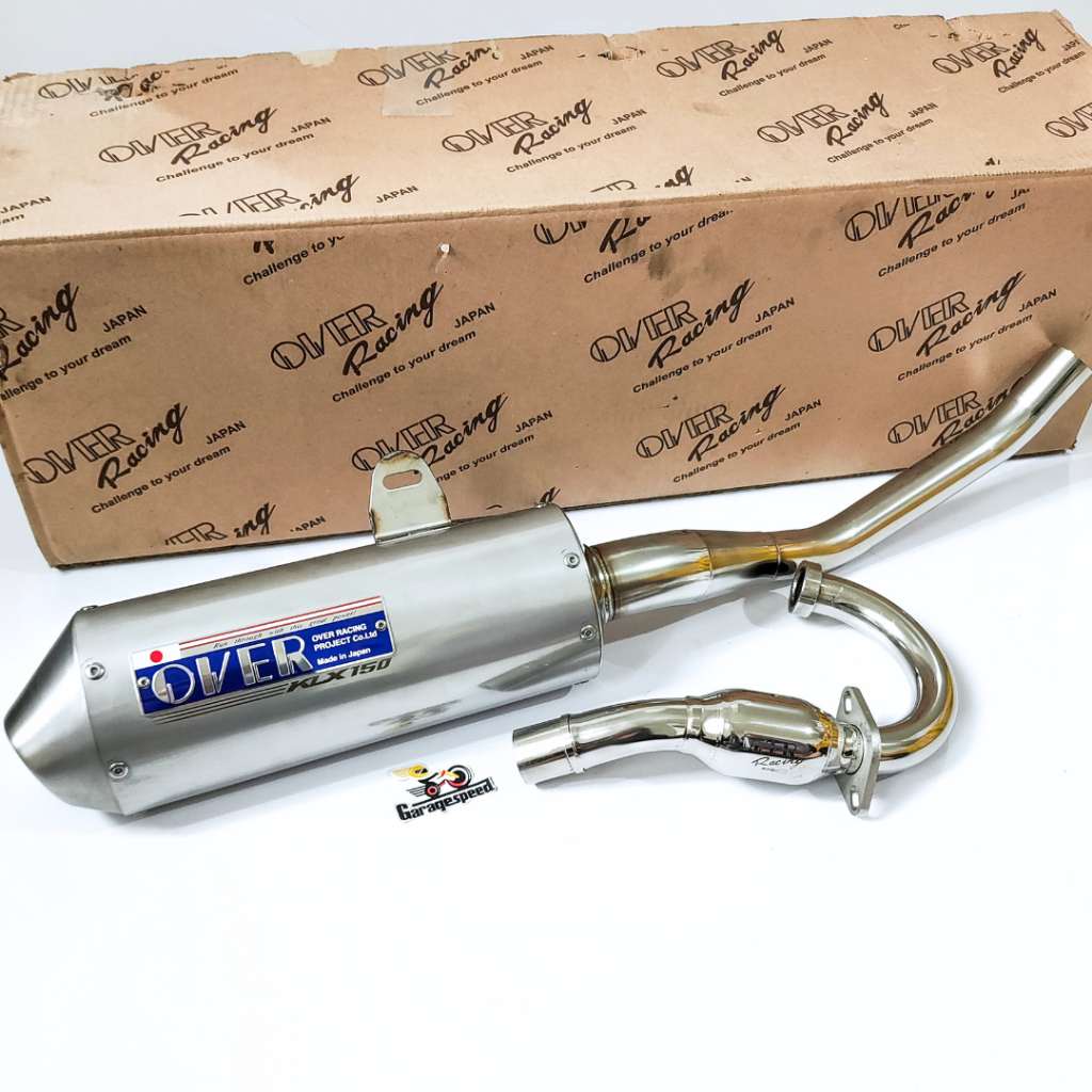 Knalpot Over Racing KLX 150 BF Dtracker Original Japan Stainless