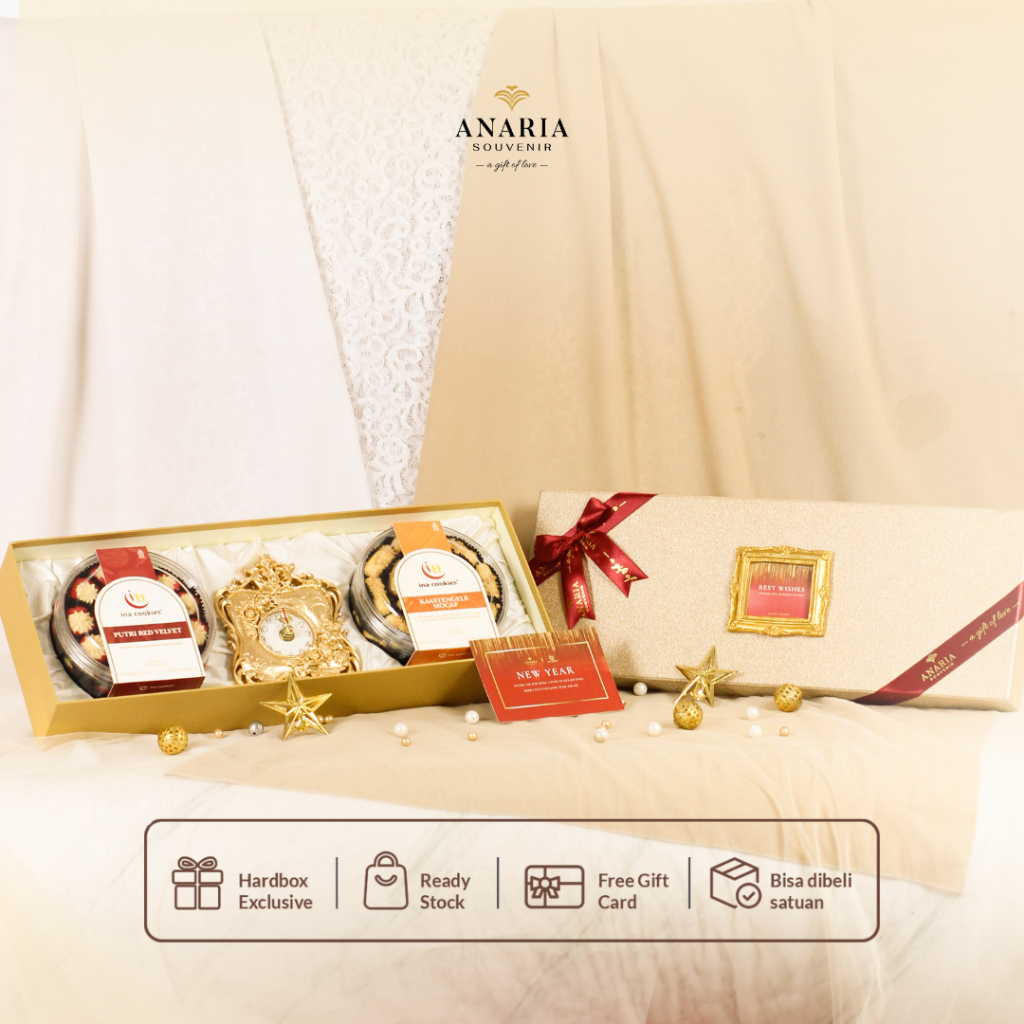 

Anaria Souvenir X Ina Cookies - Chava | Hampers New Year Hadiah Tahun Baru Kado Mewah Eksklusif