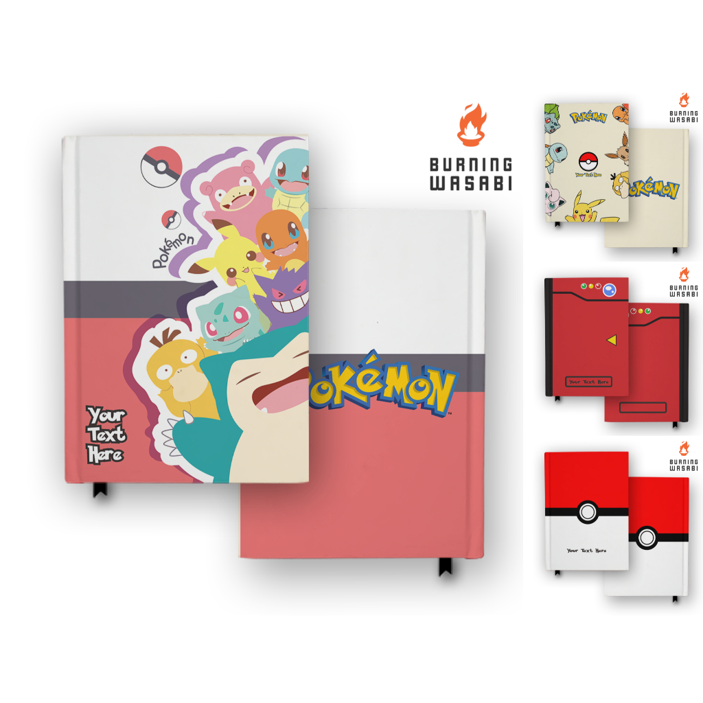 

Notebook Buku Pokemon Pokeball Pokedex Anime Hardcover Agenda Custom Nama Diary Jurnal Agenda A5 A6