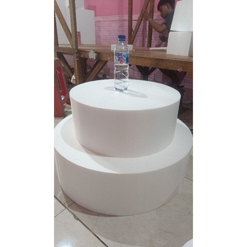 Bulat diameter 50,70 tinggi 10cm dummy cake styrofoam bulat