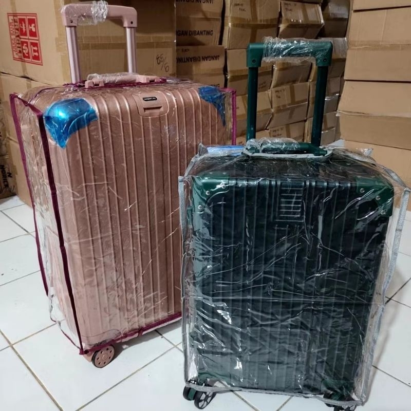 Sarung Pelindung Koper Mika Transparan Untuk Semua Ukuran Koper 16,18,20,22,24,dan 28 Inch