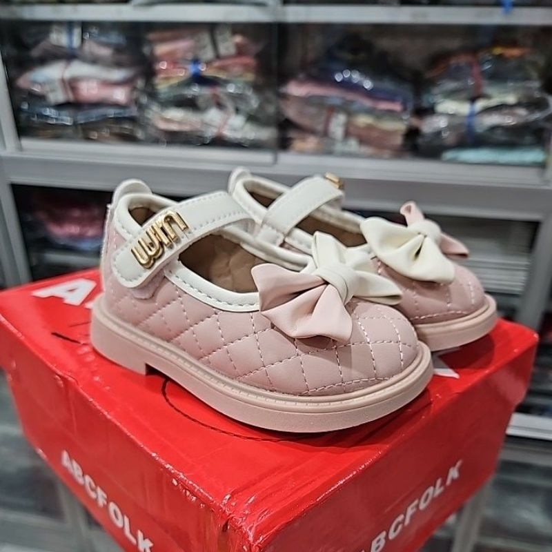 Sepatu pansus anak perempuan pita