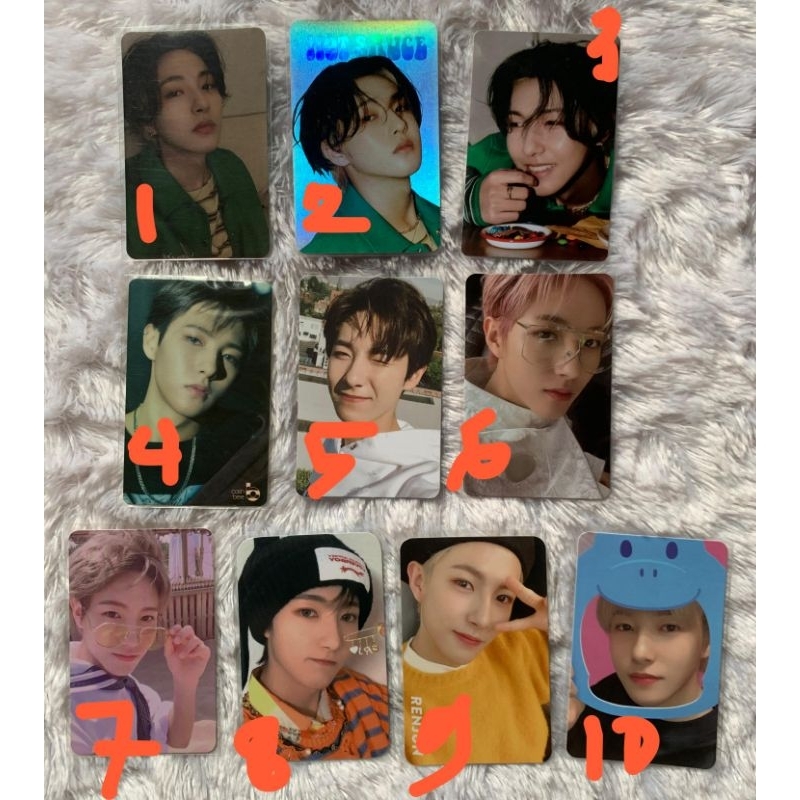 PHOTOCARD RENJUN PC OFC OFFICIAL HOTSAUSE GOJEK CASHBEE WINK KACAMATA BUNNY WE YOUNG