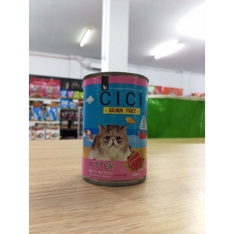 CICI Cat Food Kaleng Kitten Makcarel 400gr / Makanan kucing Basah wet food 400gr