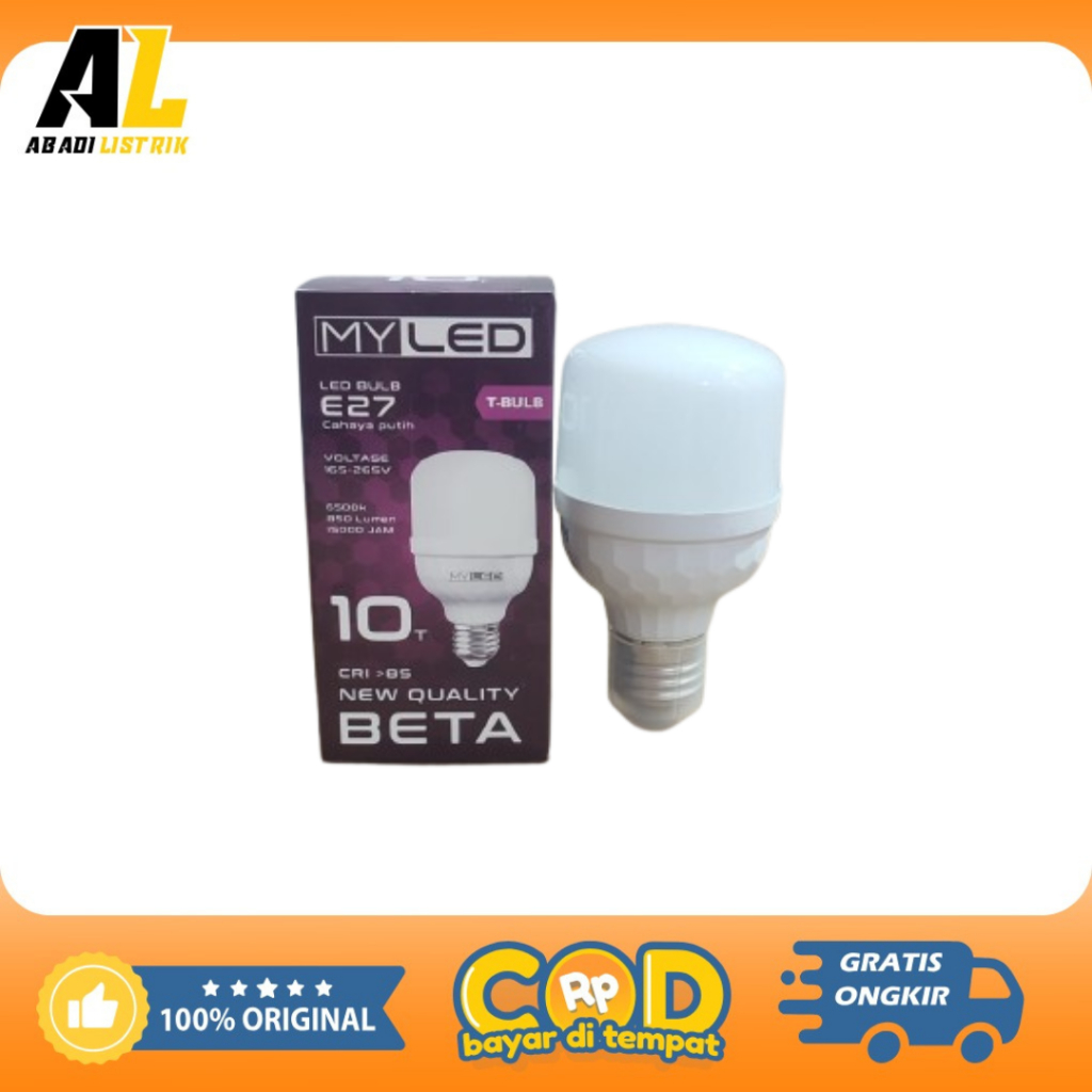MYLED BETA LED 10 T/Bohlam LED murah Merk MYLED BETA 10 T/LED murah myled 10 T
