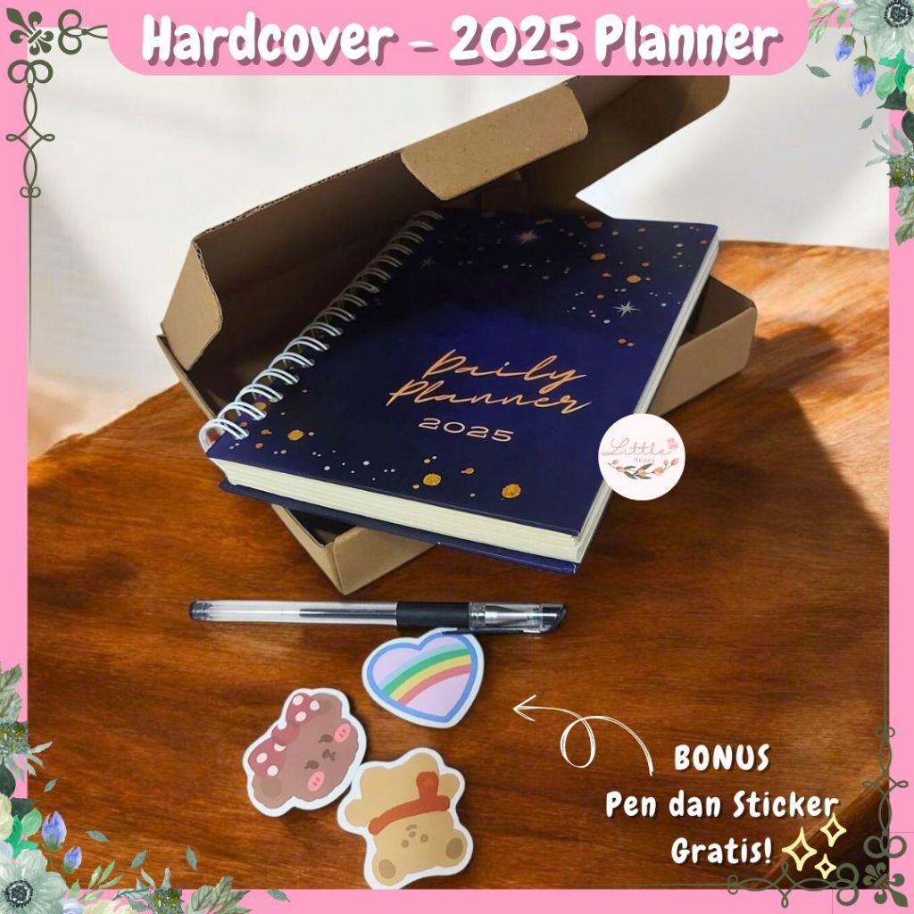 

Buku Planner Spiral 365 Hari Hardcover Daily Planner Weekly Notebook Agenda Tahunan (BACA DESKRIPSI)