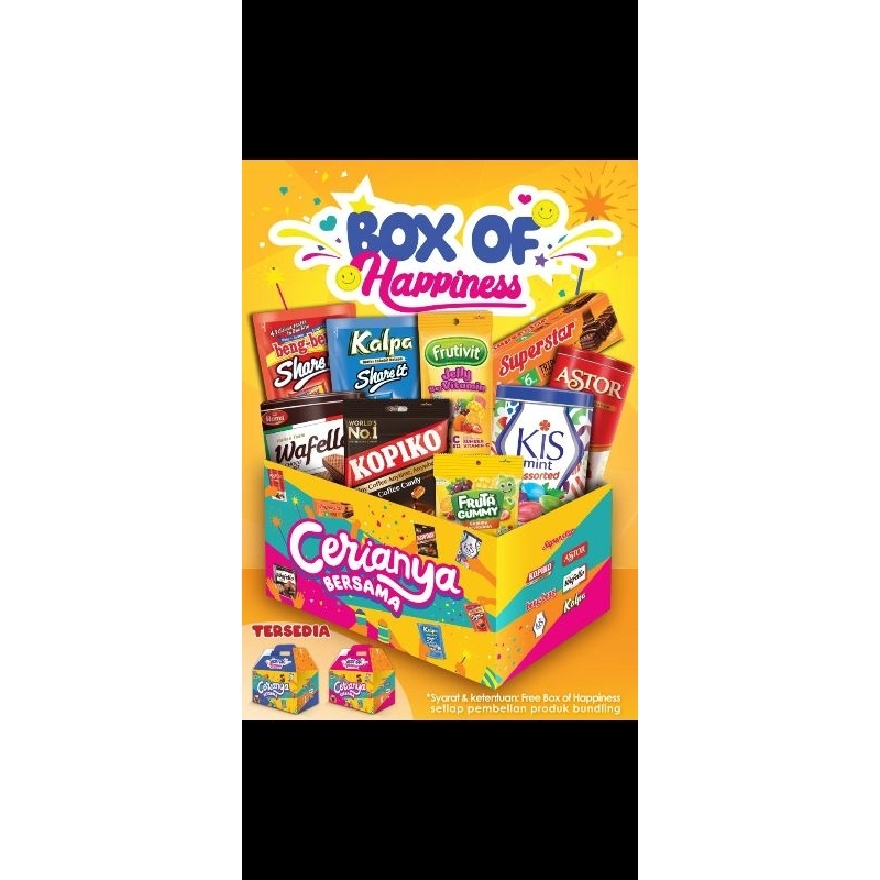 

BOX OF HAPPINES, PRODUK MAYORA