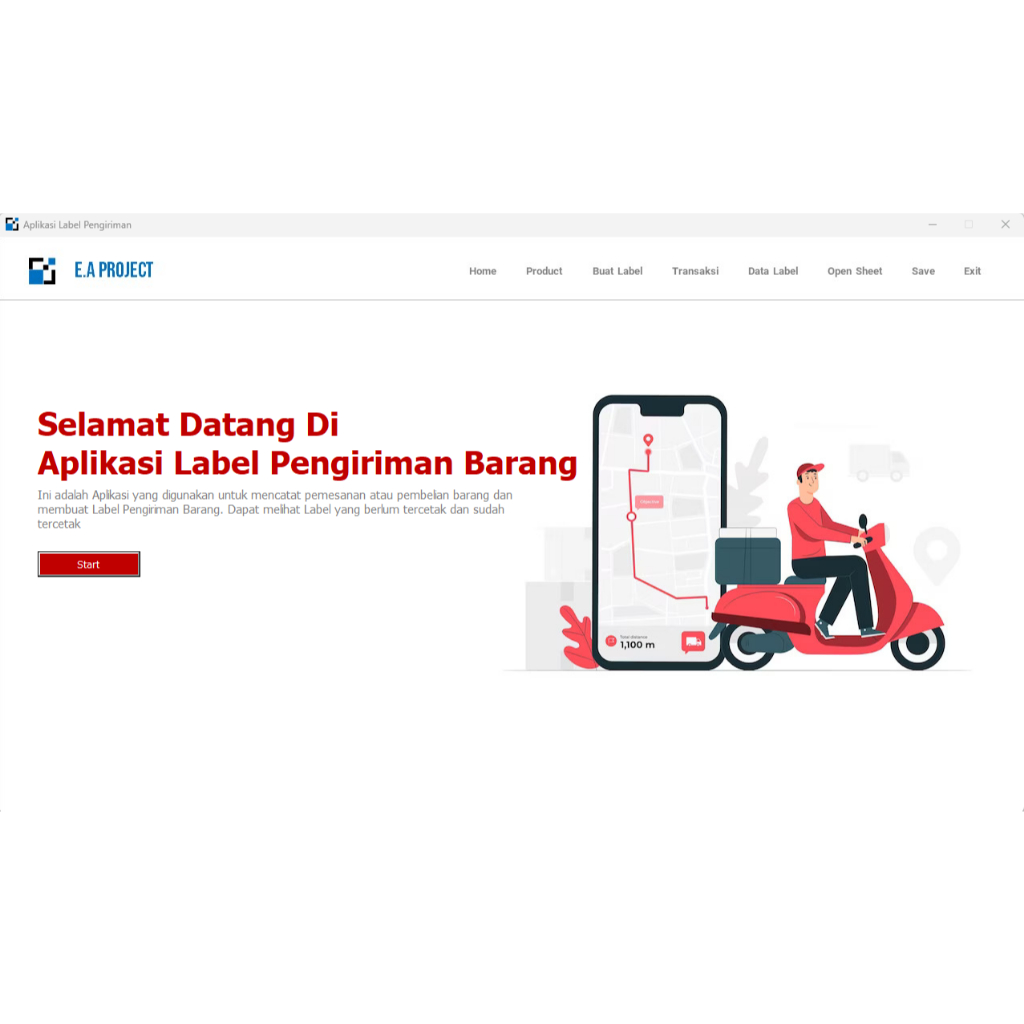APLIKASI LABEL PENGIRIMAN BARANG VBA EXCEL